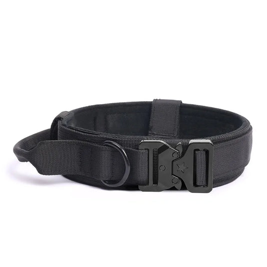 Durable Nylon Tactical Dog Collar for Secure Handling
