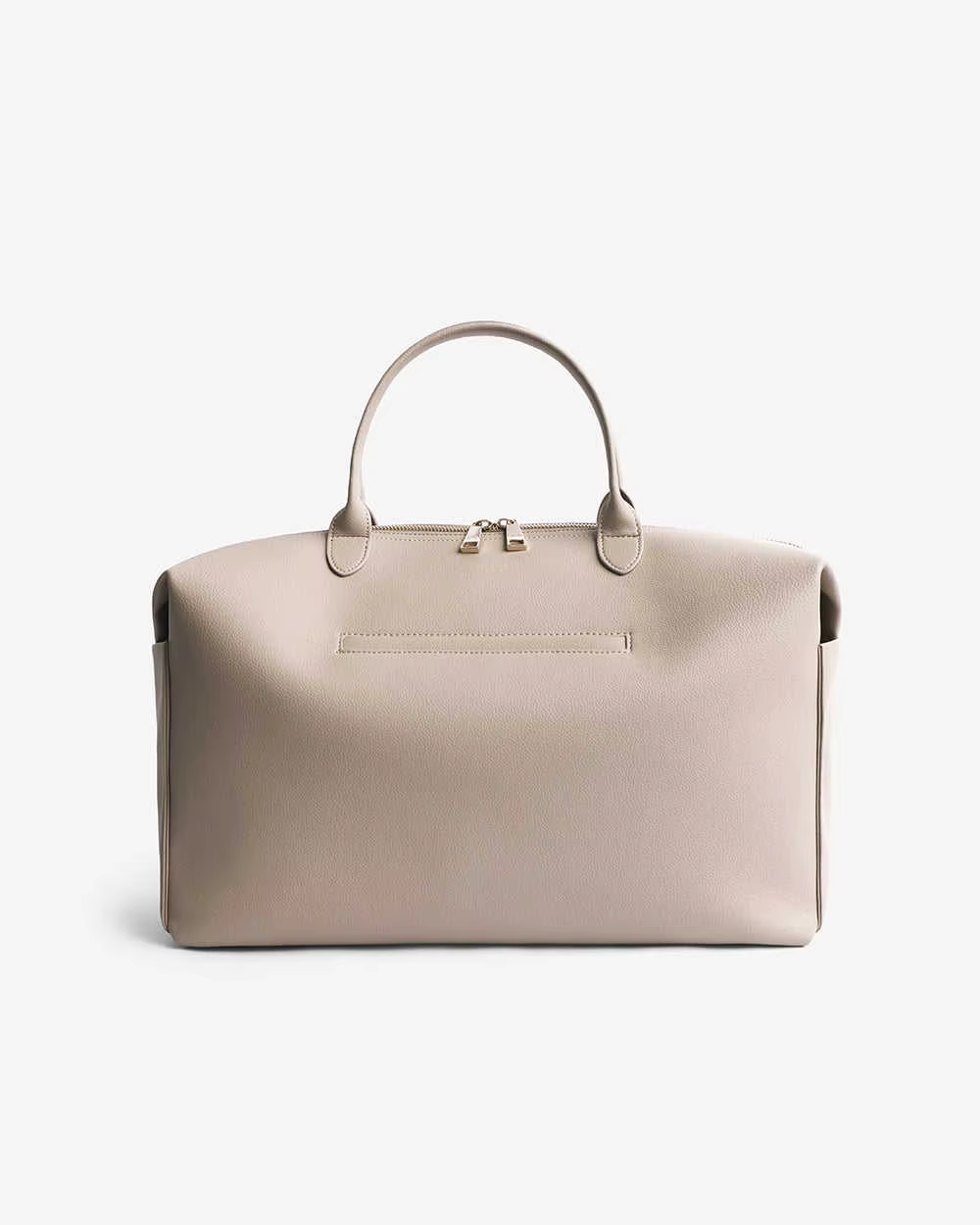 Women’s Large Vegan Leather Work Tote Bag with Zipper