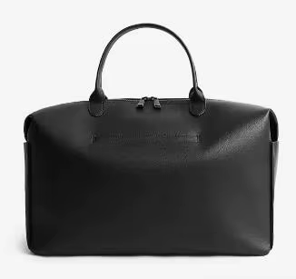 Women’s Large Vegan Leather Work Tote Bag with Zipper