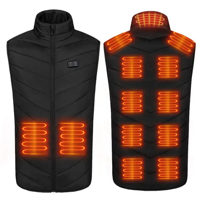 Men Zone Heated Puffer Vest, Wind Resistant
