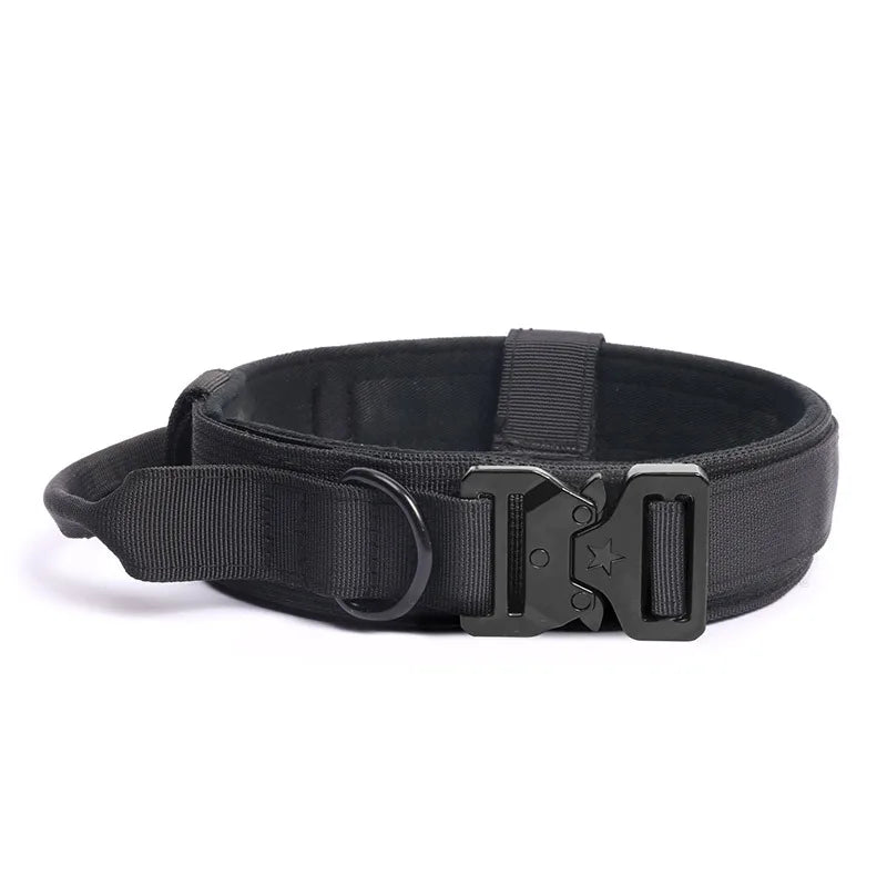 Durable Nylon Tactical Dog Collar for Secure Handling