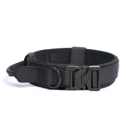 Durable Nylon Tactical Dog Collar for Secure Handling
