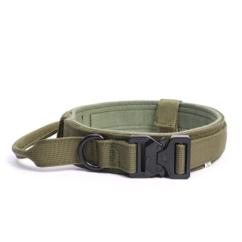 Durable Nylon Tactical Dog Collar for Secure Handling