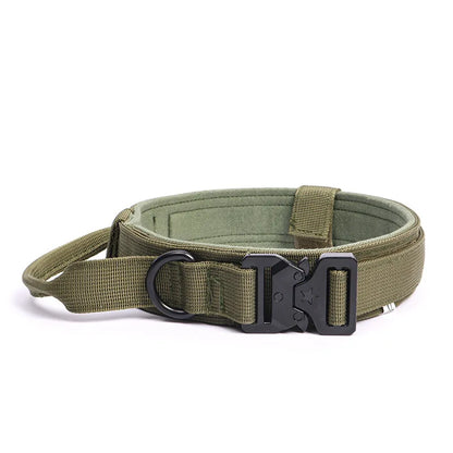 Durable Nylon Tactical Dog Collar for Secure Handling