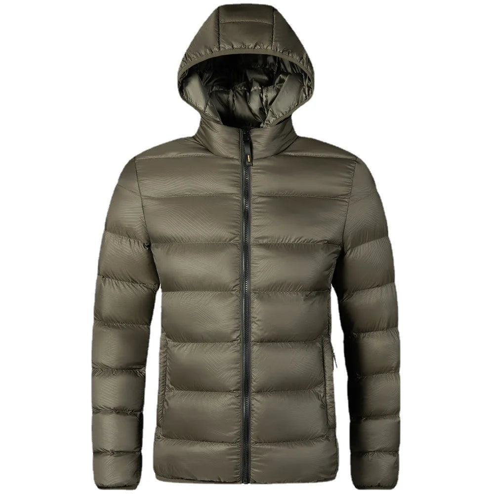Men’s Lightweight Hooded Down Puffer Jacket