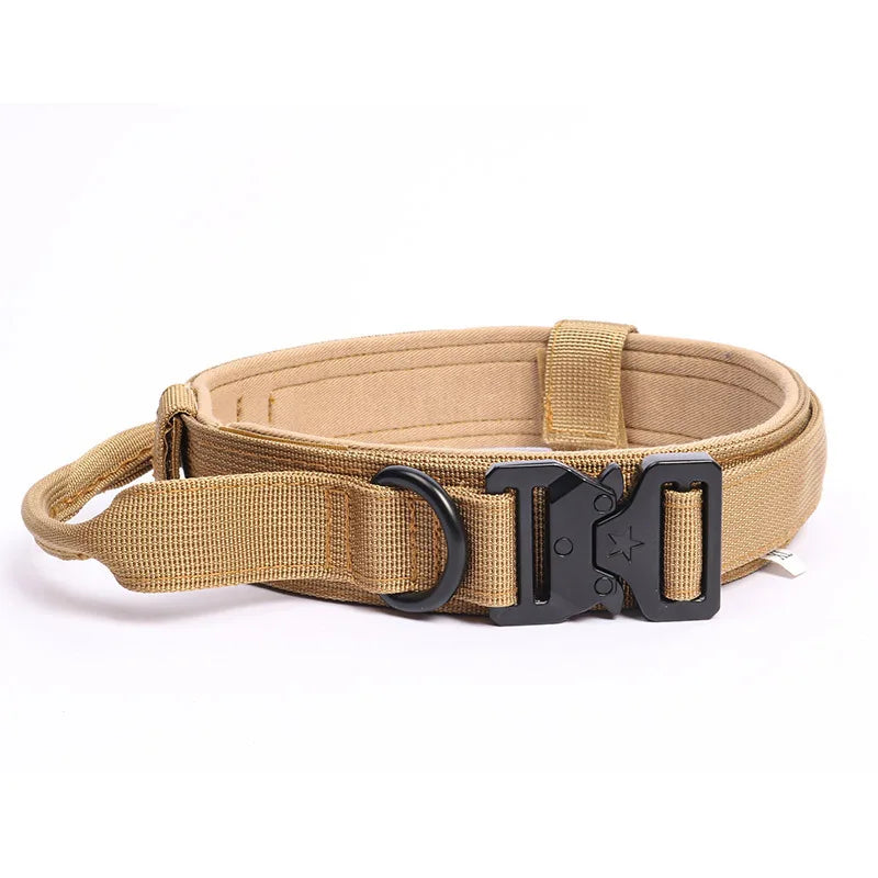 Durable Nylon Tactical Dog Collar for Secure Handling