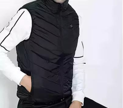 Men Zone Heated Puffer Vest, Wind Resistant